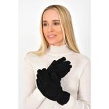 Termal Kadın Siyah Polar Eldiven, Siyah, Tek Ebat, EBMbon56469505856