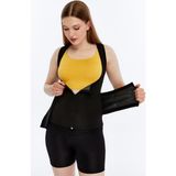 Termal Sauna Etkili Atlet Bel Göbek Ince Etkili Kemer Korse - S - M - 023-Siyah