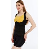 Termal Sauna Etkili Atlet Bel Göbek Ince Etkili Kemer Korse - XS - 023-Siyah