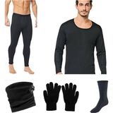 Termal Takım 5'li Set - Siyah