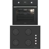 Termikel Ankastre Set (Bo O64D5C B + Bh P7144C B) - Siyah