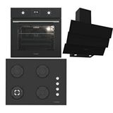 Termikel Ankastre Set (Bo O64D5C B + Bh P7194C B + Ch S6532C Bb) - Siyah