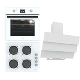 Termikel Ankastre Set (Bo O6555C W + Bh P6144C W + Ch S6532C Ww) - Beyaz