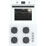 Termikel Ankastre Set (Bo O6555C W + Bh P7144C W) - Beyaz