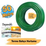 Termo Bahçe Hortumu 50 Metre Dayanıklı 3 Katlı Sağlam Çeşme Su Sulama Yıkama Hortum 12.5 Mm 1/2"