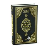 Termo Deri Ciltli Tecvidli Bilgisayar Hattı Arapça Orta Boy Kuranı Kerim - Siyah