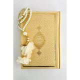 Termo Deri Gold Gelin Kuran'ı Kerim Hafız Boy (14 x 20) + Inci Tesbih - yok