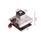 Termo Elektrik Peltier Soğutucu Sistem Dc 12v 6a 60w Mini Klima Buzdolabı Buzluk Araba Soğuk Hava
