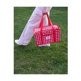 Termo Lüks Piknik Çantası Kırmızı Ekoseli 35 X 20 X 20 Cm