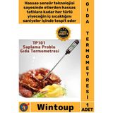 #Termometre Dijital Hassas Çelik Sensörlü Mutfak Barbekü Süt Su Yemek Sıcaklık Ölçer Et Termometresi