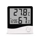 Termometre Dijital Sıcaklık Ve Nem Ölçer Duvar Tipi Masa Tipi Lcd Ekran Saat Alarm