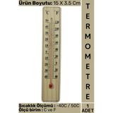 #Termometre Kompakt İç Mekan Ev Çocuk Bebek Odası Doğal Ahşap -40C/50C Sıcaklık Isı Ölçer Termometre