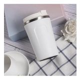 TERMOS BARDAK MUG 380 ML ( SIRDIRMAZ KAPAK , EL YAKMAZ ) (Beyaz)