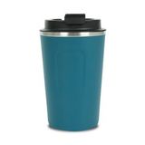 TERMOS BARDAK MUG 380 ML ( SIRDIRMAZ KAPAK , EL YAKMAZ ) (Petrol Mavisi)