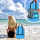 Termos Çanta Plaj Çanta Piknik Çanta Isı Yalıtımlı Sıcak Soğuk Tutucu Outdoor 2 Bölmeli 26 Litre - Ahşap