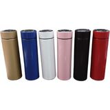 Termos Dijital Sıcaklık Göstergeli 500ML Çelik Termos - Siyah