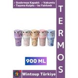 #Termos Kamp Outdoor Piknik Sızdırmaz Kapaklı Isı Yalıtımlı Taşıma Kulplu Vakumlu Termos 900 Ml