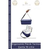 #Termosçanta Isı Yalıtımlı Su Geçirmez Plaj Kamp Buzluk Tipi Soğutucu Piknik Termos Çanta 15 Litre