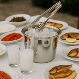 Termoslu Paslanmaz Çelik Buz Kovası ve Buz Maşası Set 18/10 - 304 Paslanmaz Çelik