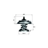 Termostat 80 C Mercedes Om601 Om602 Om603 Om605 Om606 W124 W210 W463 W201 W202 W140