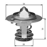TERMOSTAT ACCENT-ERA 1.4-1.5-1.6-2.0-ELANTRA 1.6-1.8-2.0-GETZ 1.4-1.6-H100-STAREX 2.5-İ30 2.0 (82C)