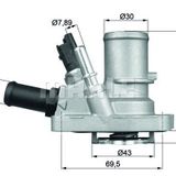 TERMOSTAT (KOMPLE) G1006.88 ALBEA-DOBLO-LINEA-PUNTO-IDEA-BRAVO-500- 1.4 BNZ Lİ MÜŞR LÜ (88C)
