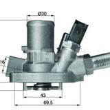 TERMOSTAT (KOMPLE) LINEA-BRAVO II-GRANDE PUNTO 1.4 T-jet 07- (G1019.80)