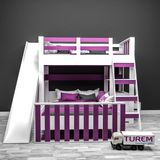 Terra Kaydıraklı Ranza Mdf - Beyaz - 100 x 100 cm