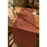 Terra Premium Keten Görünümlü Kiremit Runner 40x140 cm