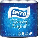 Terra Tuvalet Kağıdı 2 Katlı 32 Rulo 3lü Paket - Beyaz