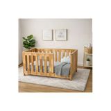 Terra Ws Montessori Yatak Kayın Masif – Doğal Ahşap Bebek & Çocuk Karyolası | Capricornus 70 Cm Yükseklik