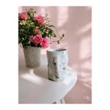 terraco ceramic Çiçek Desen Seramik Soğuk Kahve Kupası Mug