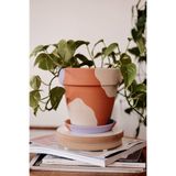 Terracotta Saksı Lilanın Tonları Konik 16x18