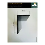 Terraplast Plastik Köşebent Profil | 4 Adet x 2 metre | 60 x 90 mm | L Profil | Çift Cidar- Yüksek Dayanım