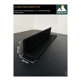 Terraplast Plastik Köşebent Profil | 40x40 mm | Boy: 1 metre | Adet: 4 | L Profil | Çift Cidar