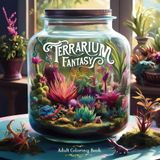 Terrarium Fantasy: A Whimsical Coloring Book of Tiny World in a Glass Jar: Relaxing Art Therapy with Magical Forests and Fairy Gardens