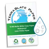Terraslate Paper 1 10 mil ağır Lager su geçirmez lazer yazıcı/kopya 8,5 " x 11 " 25 yaprak