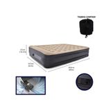 Terravıta Queen Size Yüksek Şişme Yatak Kendinden Elektrikli 203 x 157 x 47 CM 24042 Lacivert