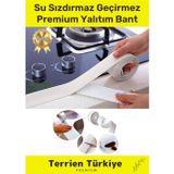 Terrien Duş Pvc Lavabo Küvet Tezgah Kenar Banyo Mutfak Pencere 1,5 Mt Su Sızdırmaz Geçirmez Yalıtım Bant