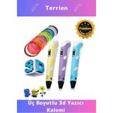 Terrien Özel Üretim Bükülebilir Abs Plastik 3D Çocuk Renkli Filament Üç Boyutlu Çizim Yazıcı Kalemi - 1 - --