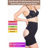 Terrien Özel Üretim Toparlayıcı Sıkılaştırıcı Şekillendiri Iz Göstermez Kaymaz Kadın Popo Açık Paçalı Korse - -Olivine