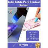 Terrien Smart Seri Işıklı Sahte Para Ayırt Etme Cihazı Kontrol Kalemi Ekonomik Pratik Kolay