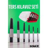 Ters Kılavuz 6 Lı Set Saf Çelik Kırık Civata Vida Sökücü Kırılmış Vida Civata Sökme Apa