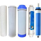 Ters Ozmoz Açık Kasa Su Arıtma Filtresi 5 Aşama Filtre Tam Set