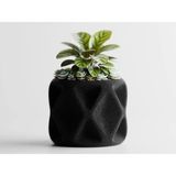 Tervielle Dekoratif Saksı - Beyaz Modern Modern Bitki Saksısı 20 cm - 240x250x200mm