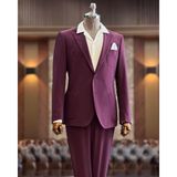 Terzi Adem Altun İtalyan stil slim fit erkek ceket pantolon takım elbise morj T12921 - 50