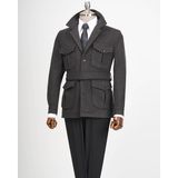Terzi Adem Altun İtalyan stil slim fit kaşe spor mont erkek antrasit T13599 - 58