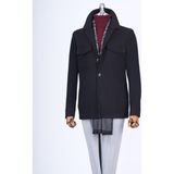 Terzi Adem Altun İtalyan stil slim fit spor mont erkek siyah T13378 - 50