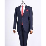 Terzi Adem Altun SLİM FİT CEKET PANTALON TAKIM ELBİSE LACİVERT T13511 - 48 - Lacivert