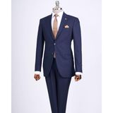 Terzi Adem Altun SLİM FİT CEKET PANTALON TAKIM ELBİSE LACİVERT T13512 - Lacivert - 46